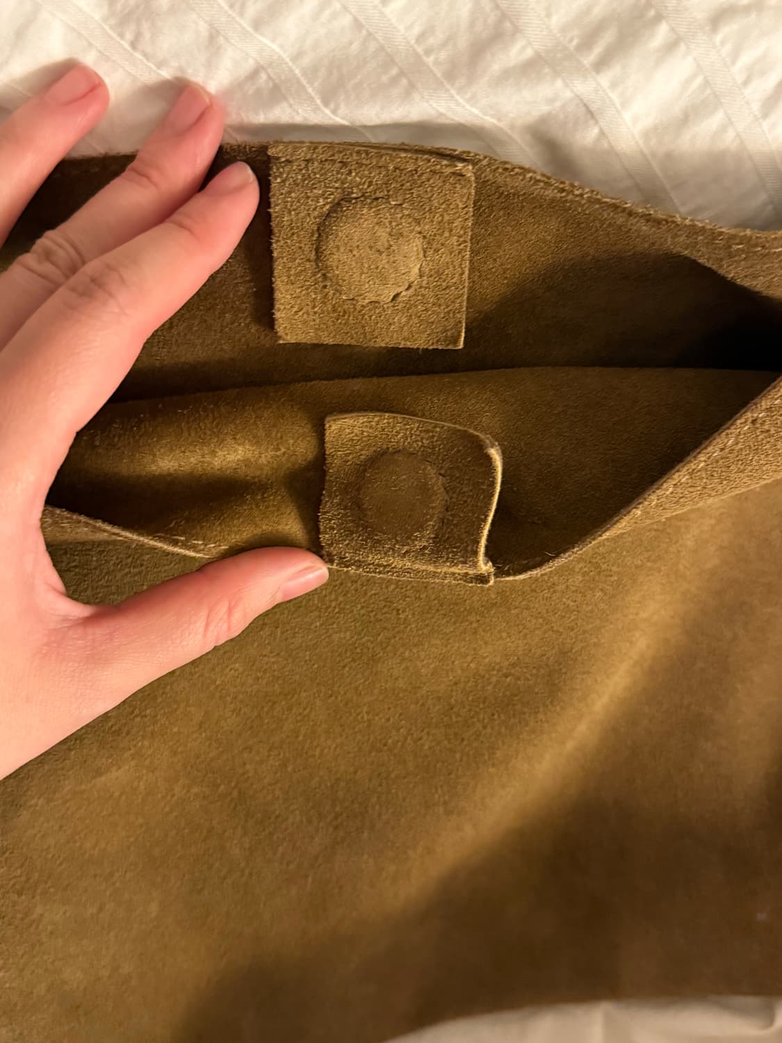 Zisoo flat large shoulder bag 스웨이드 숄더백 상품이미지6