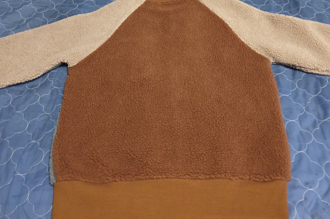 (이태리제품) IN THE BOX 빈티지 가슴집업 배색 플리스 맨투맨 M 상품이미지3