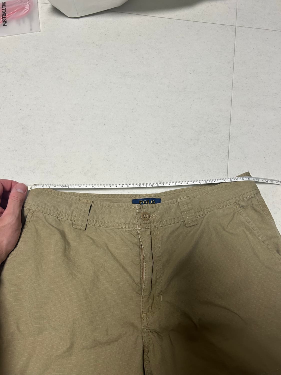 폴로 립스탑 원단 카고 쇼츠 판매 상품이미지6