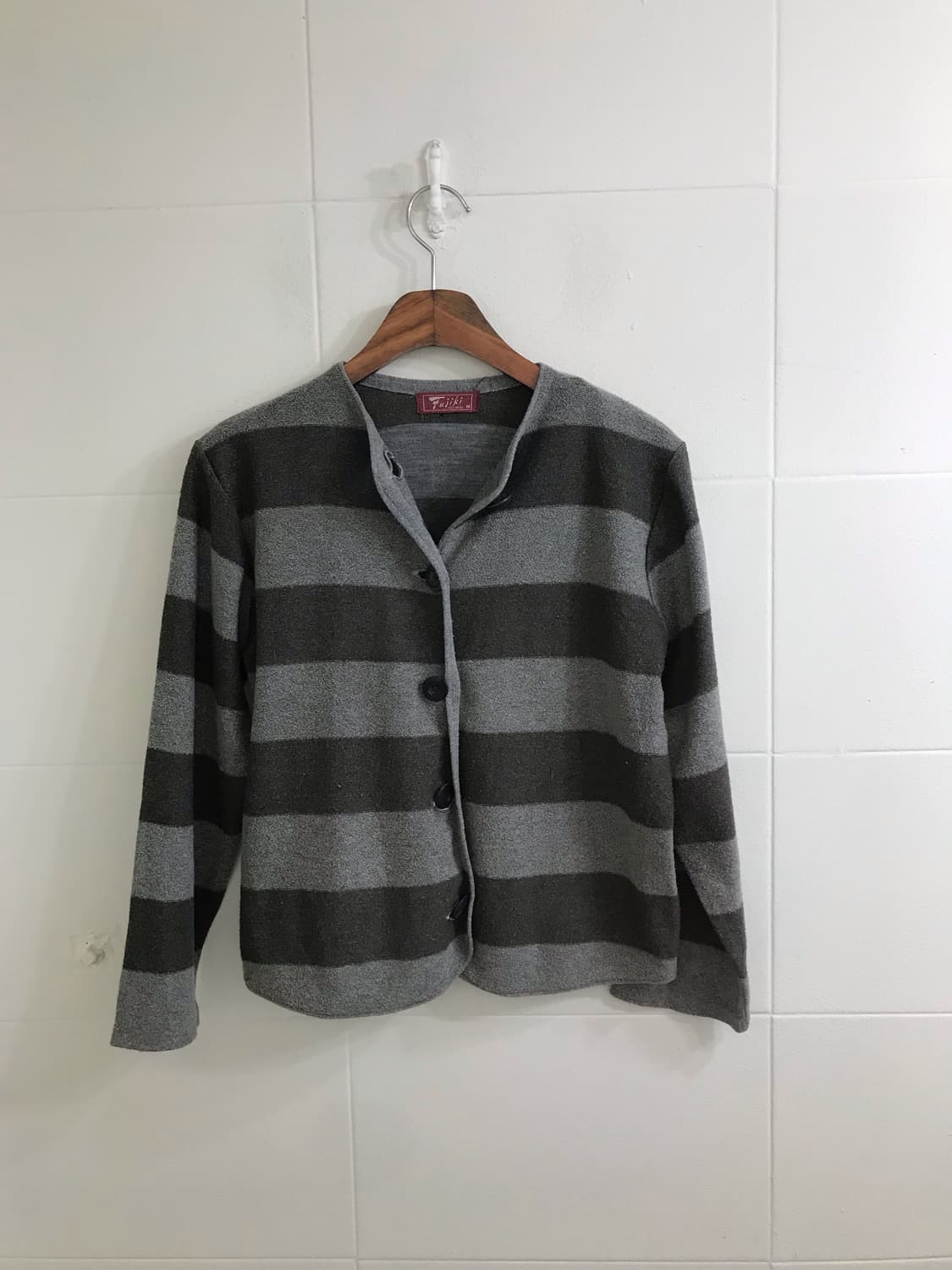 카키 너드모리 러힙 가디건 코디세트 상품이미지4