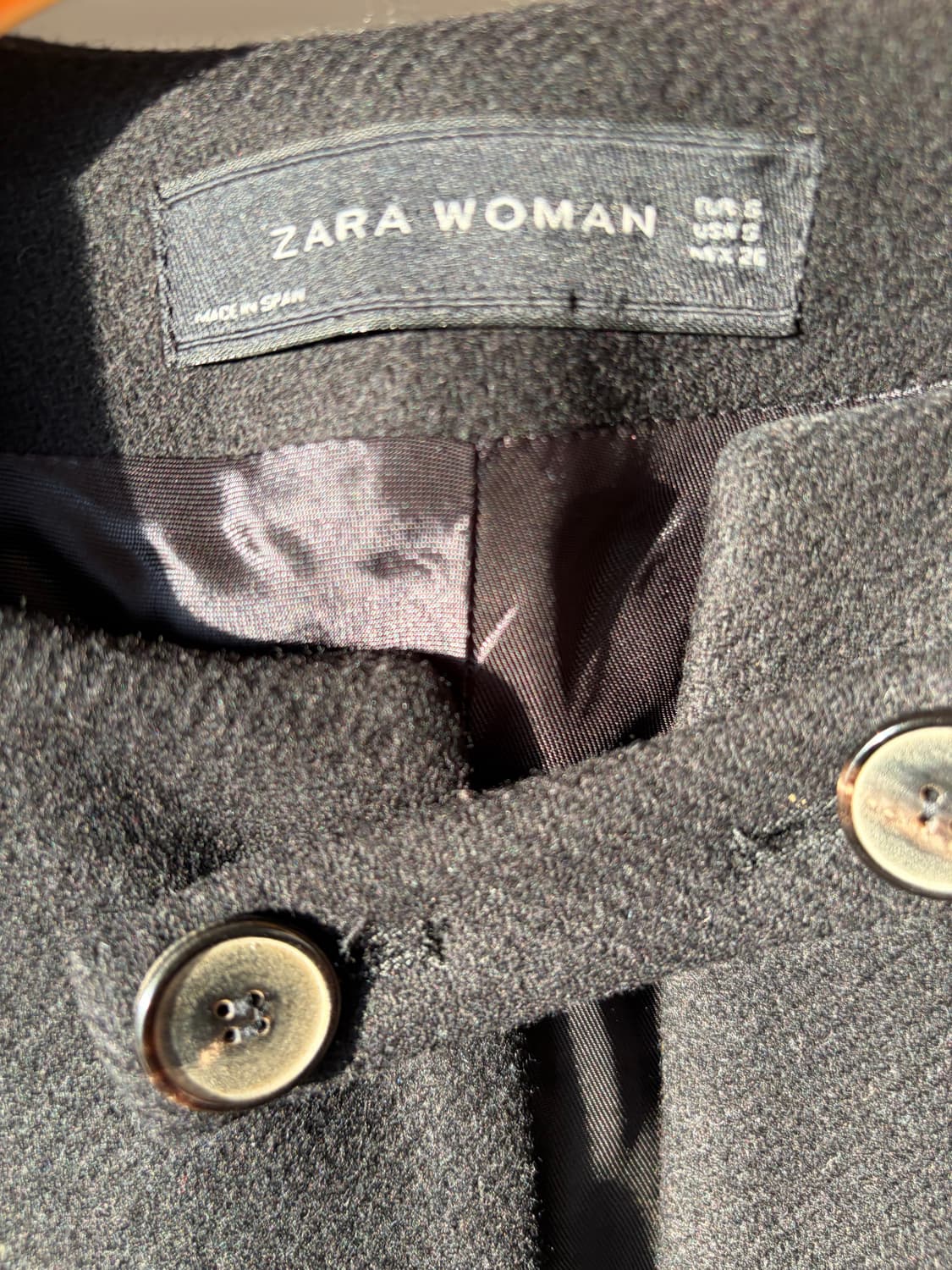 자라 케이프 코트 망토 스페인생산 상품이미지3