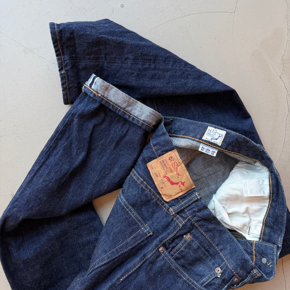 오어슬로우 107 셀비지 데님 팬츠 상품이미지1