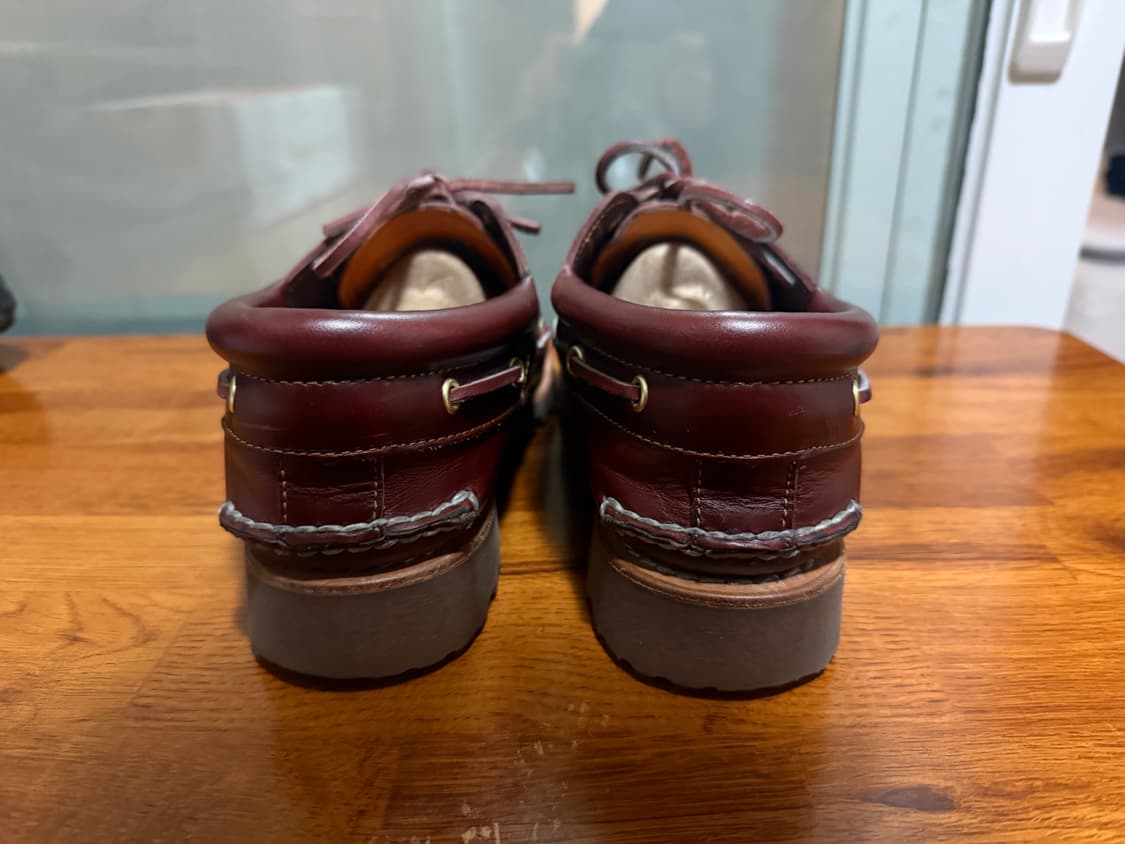 팀버랜드 남성 클래식 3아이 보트슈즈 버건디 상품이미지7