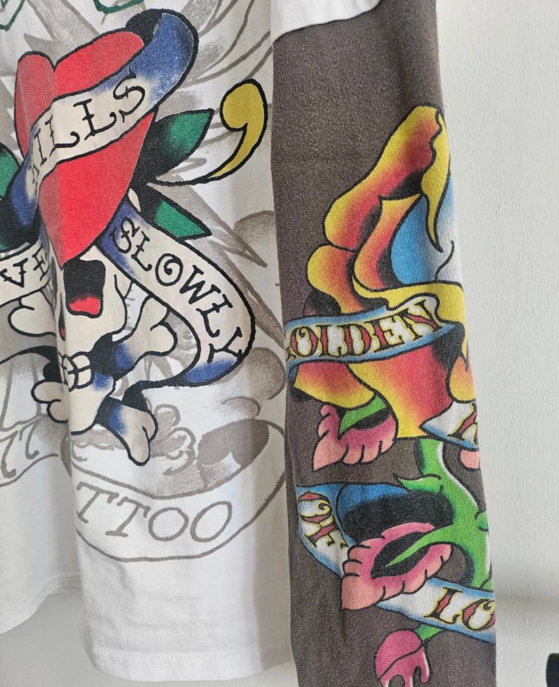 Ed hardy 에드하디 로고 티셔츠 롱슬리브리스 상품이미지3