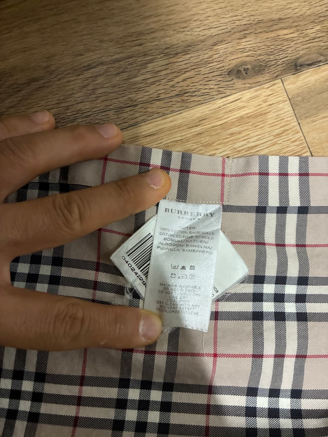 [정품] 버버리 반팔 셔츠 (M/95) 상품이미지6