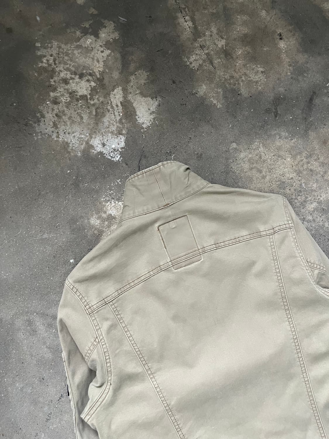 Vintage 베이지 카키 유틸리티 하이넥 코튼 자켓  상품이미지7