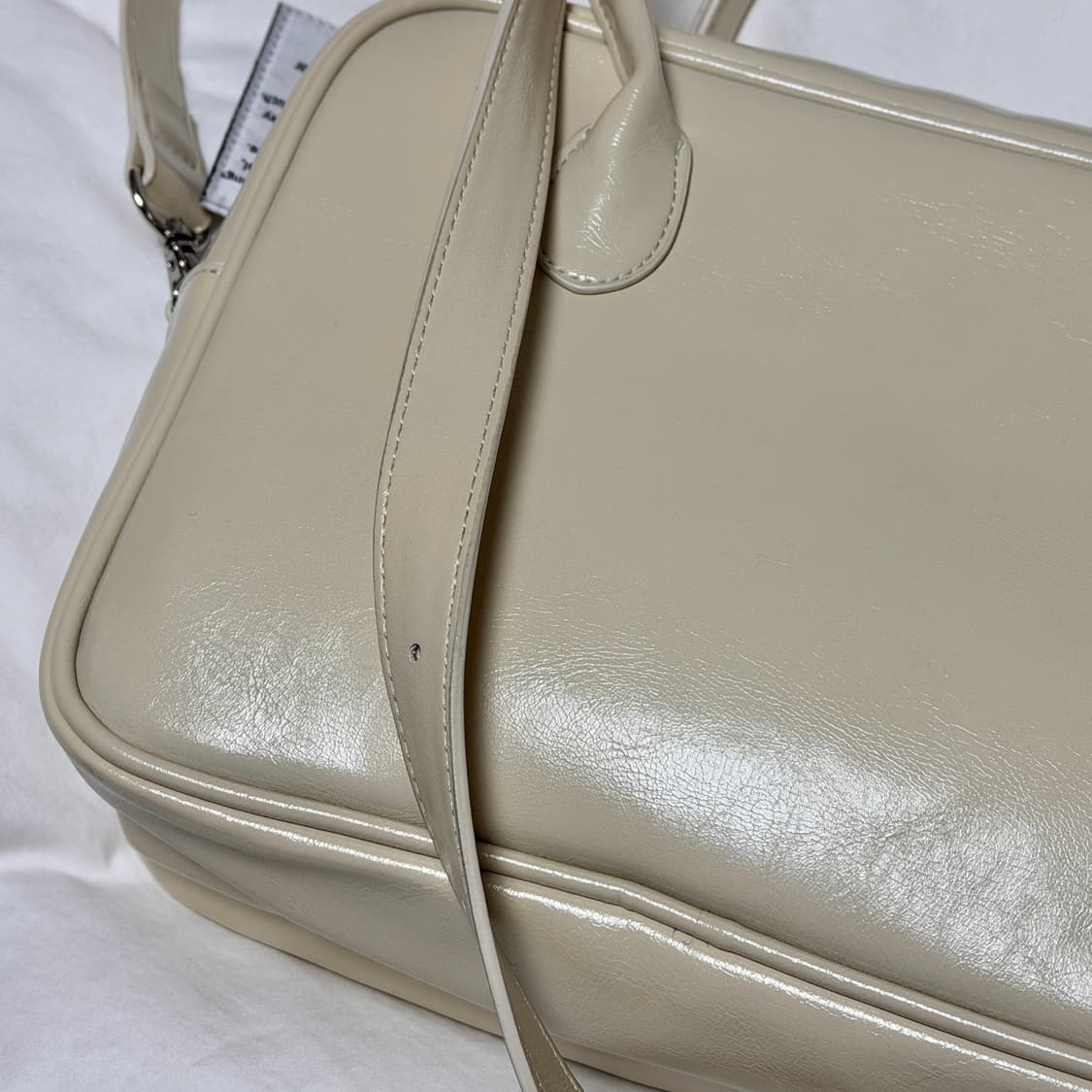 니히 nieeh 스퀘어백 크림 제니 가방  상품이미지4