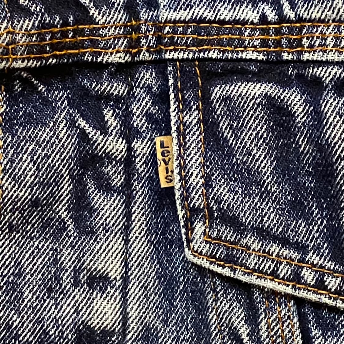 레어 90s Made in USA 빈티지 리바이스 블루종 데님자켓 청자켓 상품이미지5