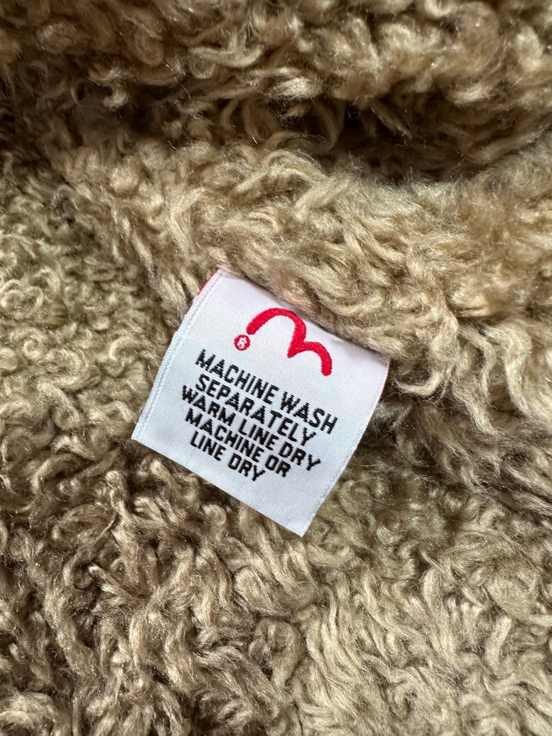 EVISU 양털 카라 데님 자켓 L(100) 상품이미지6