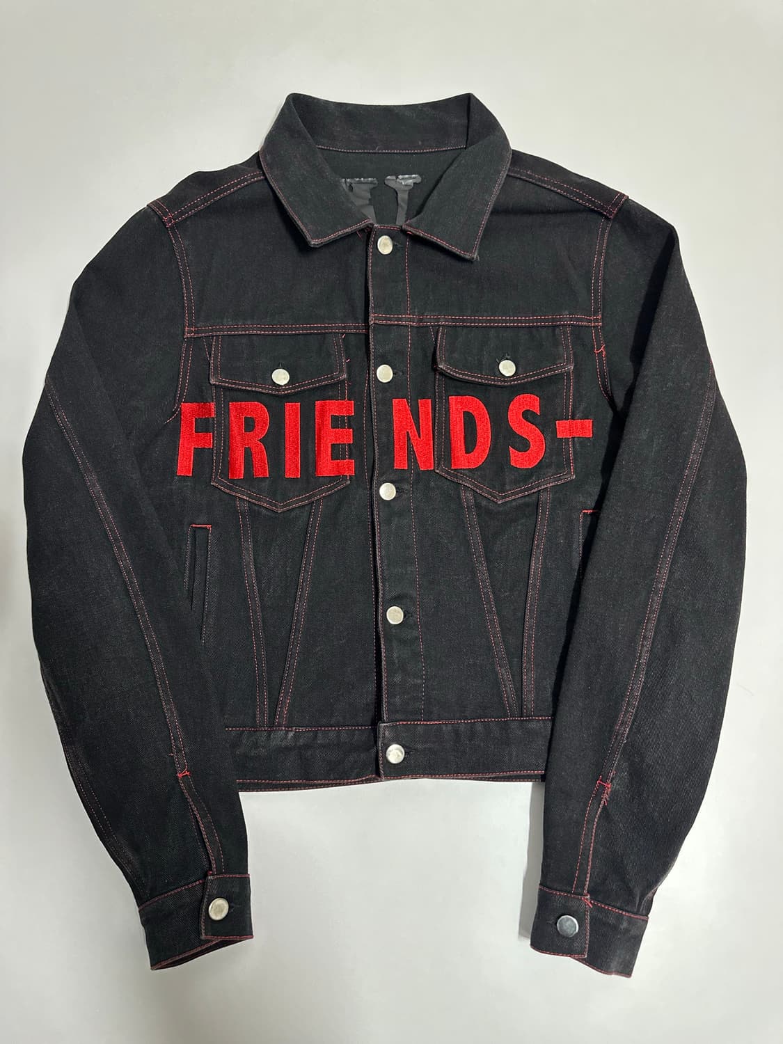 브이론 VLONE 블랙 데님자켓 상품이미지2