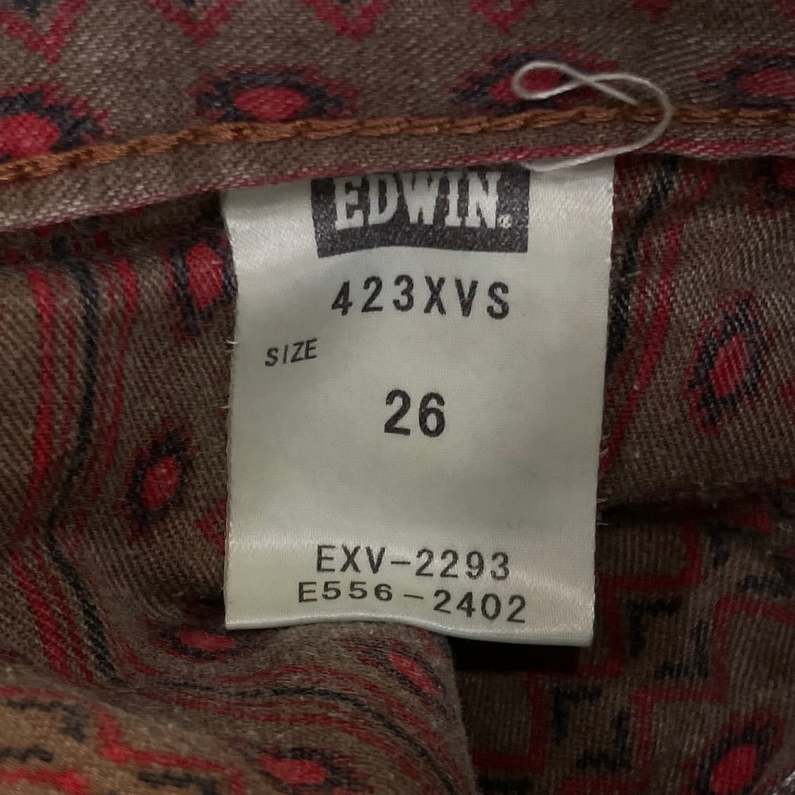 에드윈 빈티지 웨스턴 데님 팬츠 26 상품이미지5