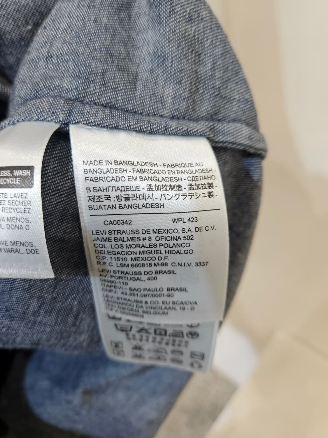 리바이스 데님 셔츠 자켓 상품이미지5