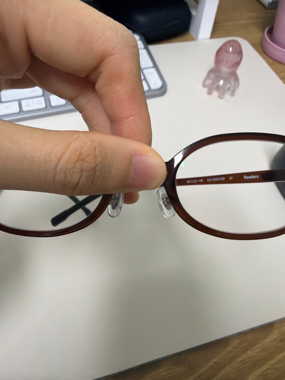 윤 민음사 안경 sunset brown 블루라이트차단 상품이미지2