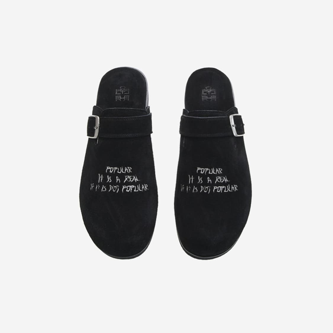 [3] 폴리테루 1011 레터링뮬 블랙 상품이미지1