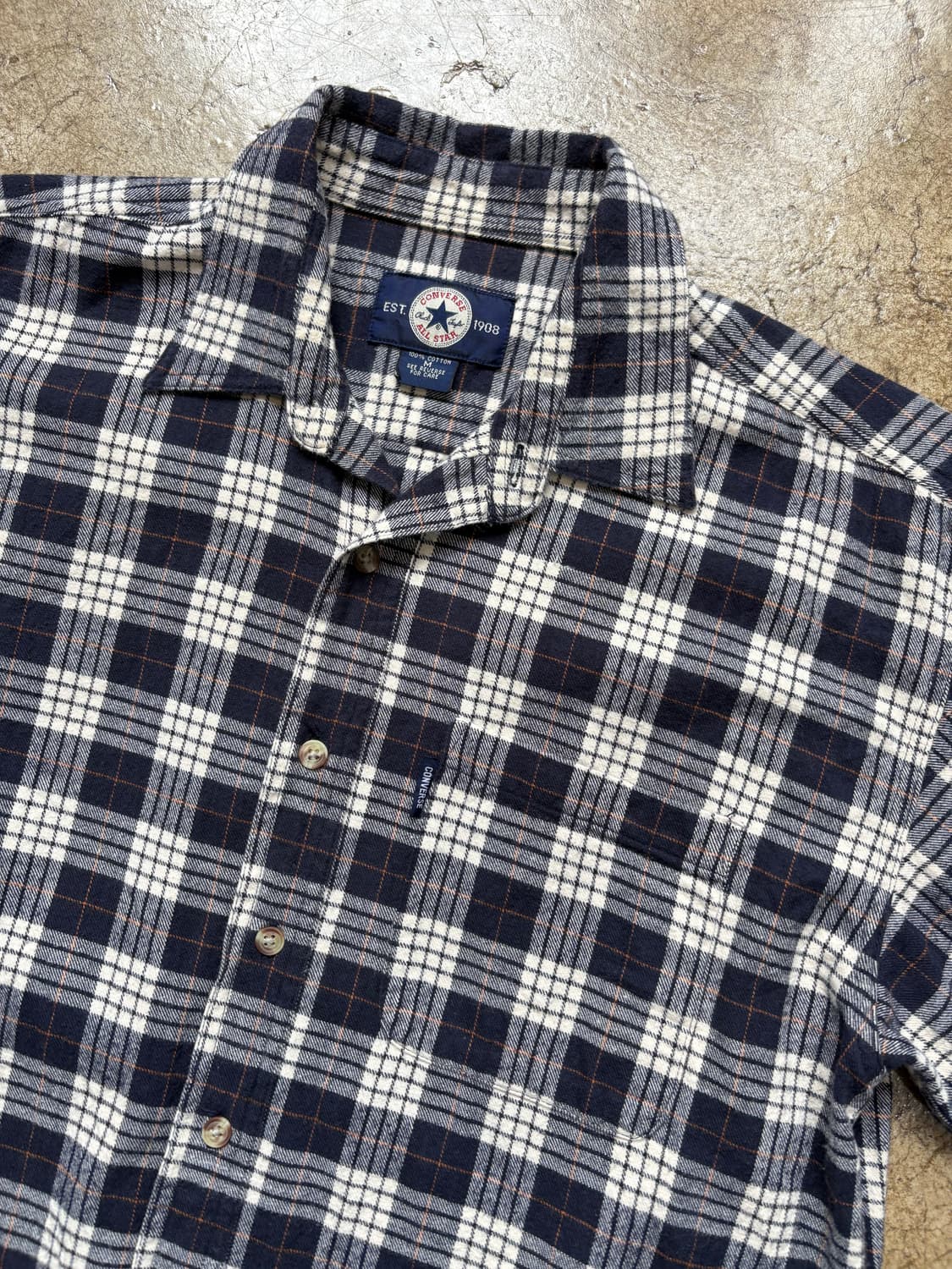 컨버스 빈티지 체크 플란넬 셔츠 상품이미지4