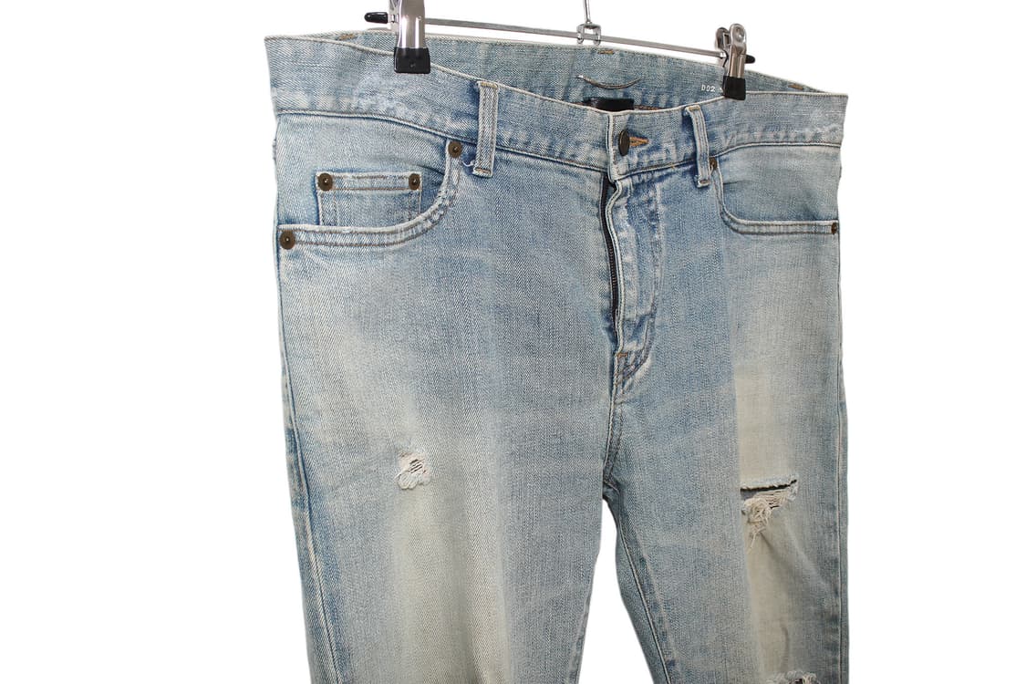 SAINT LAURENT 15 F/W 생로랑 디스트로이드 데님 팬츠 상품이미지2