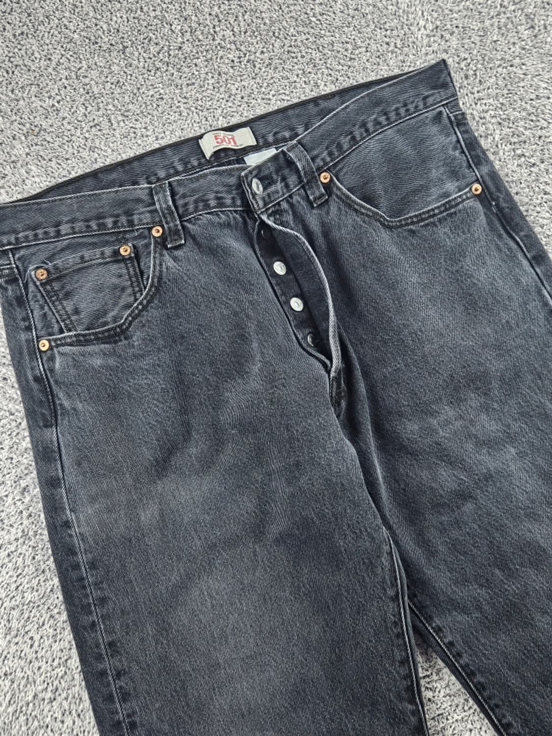 리바이스 501 블랙 데님 진 팬츠 ( 38X30 ) / 11326 상품이미지5