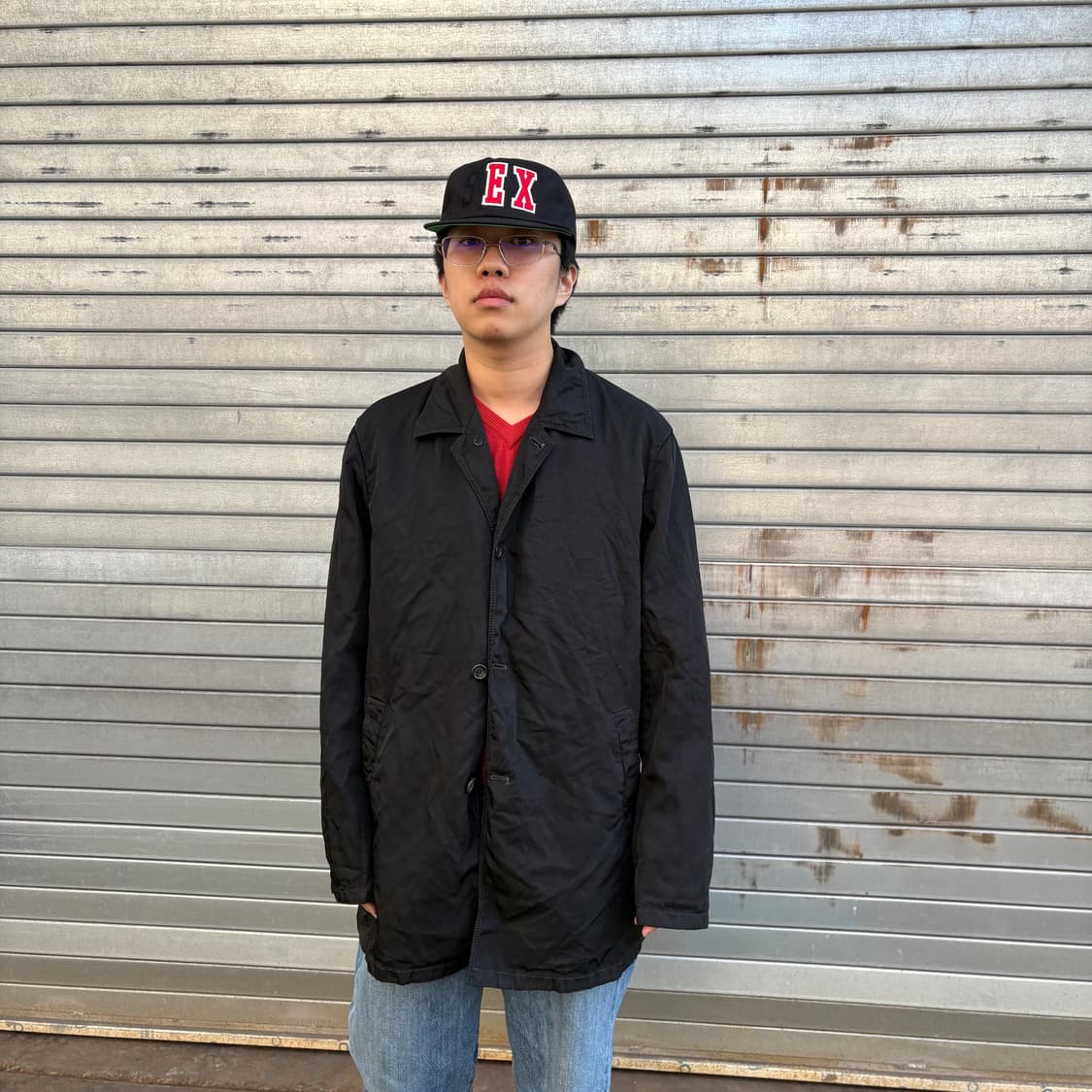 프라다 블랙 나일론 코트 상품이미지2