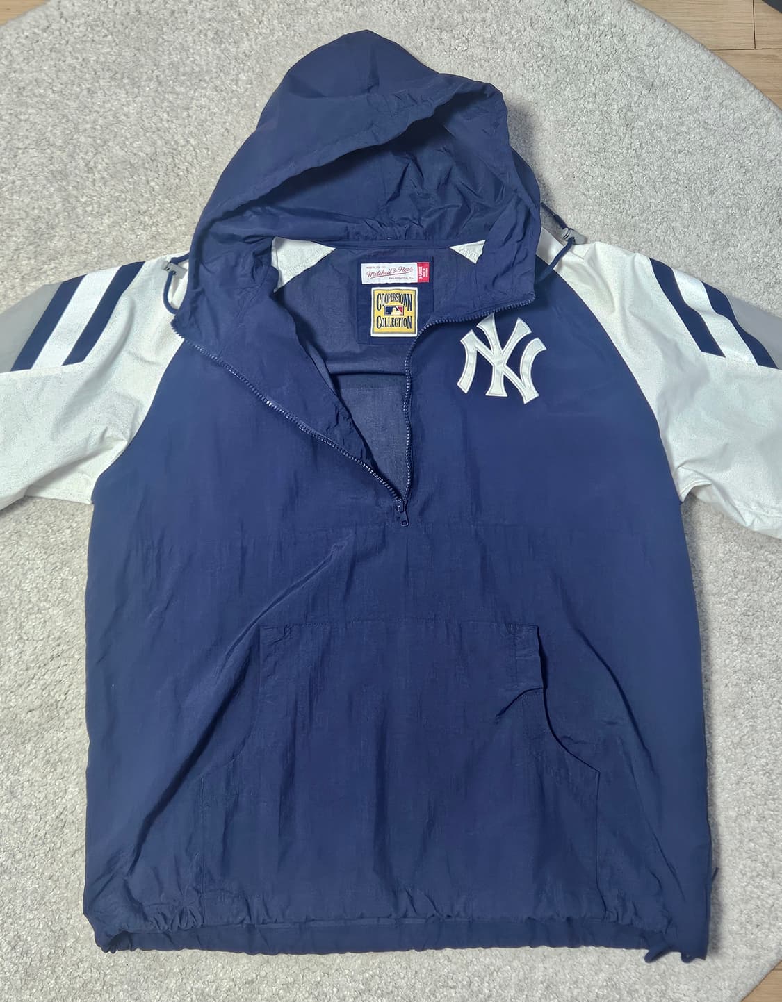 ​[희귀매물] 미첼앤네스 뉴욕양키스 쿠퍼스타운 아노락(실착 2회/풀자수) 상품이미지7
