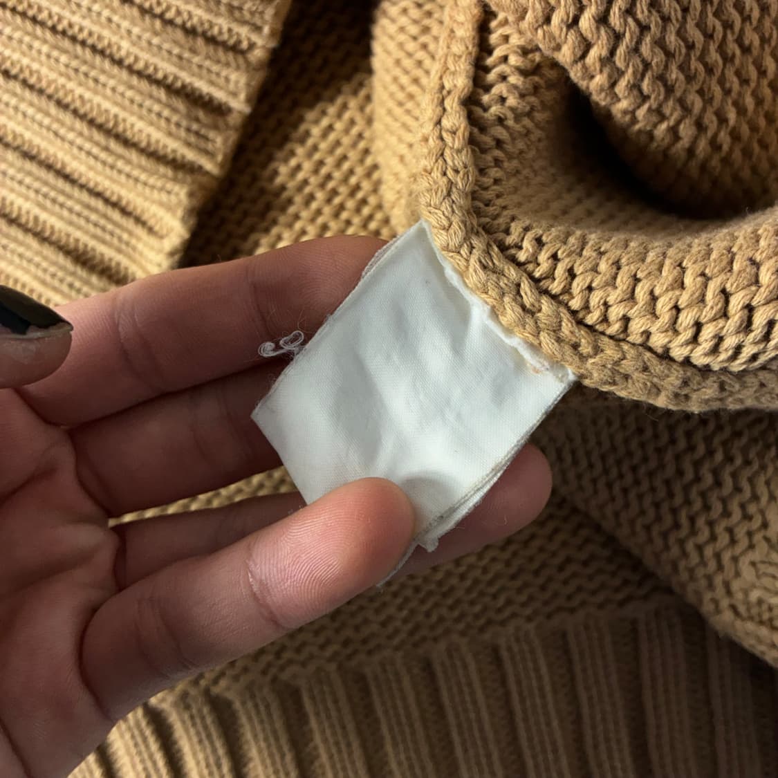 Polo  폴로 랄프로렌 90,s 자수 코튼 베이지 라운드 니트  상품이미지5