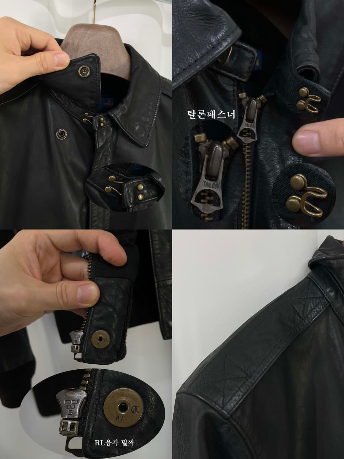 폴로 랄프로렌 카우하이드 A-2 플라이트 레더 봄버자켓 상품이미지6