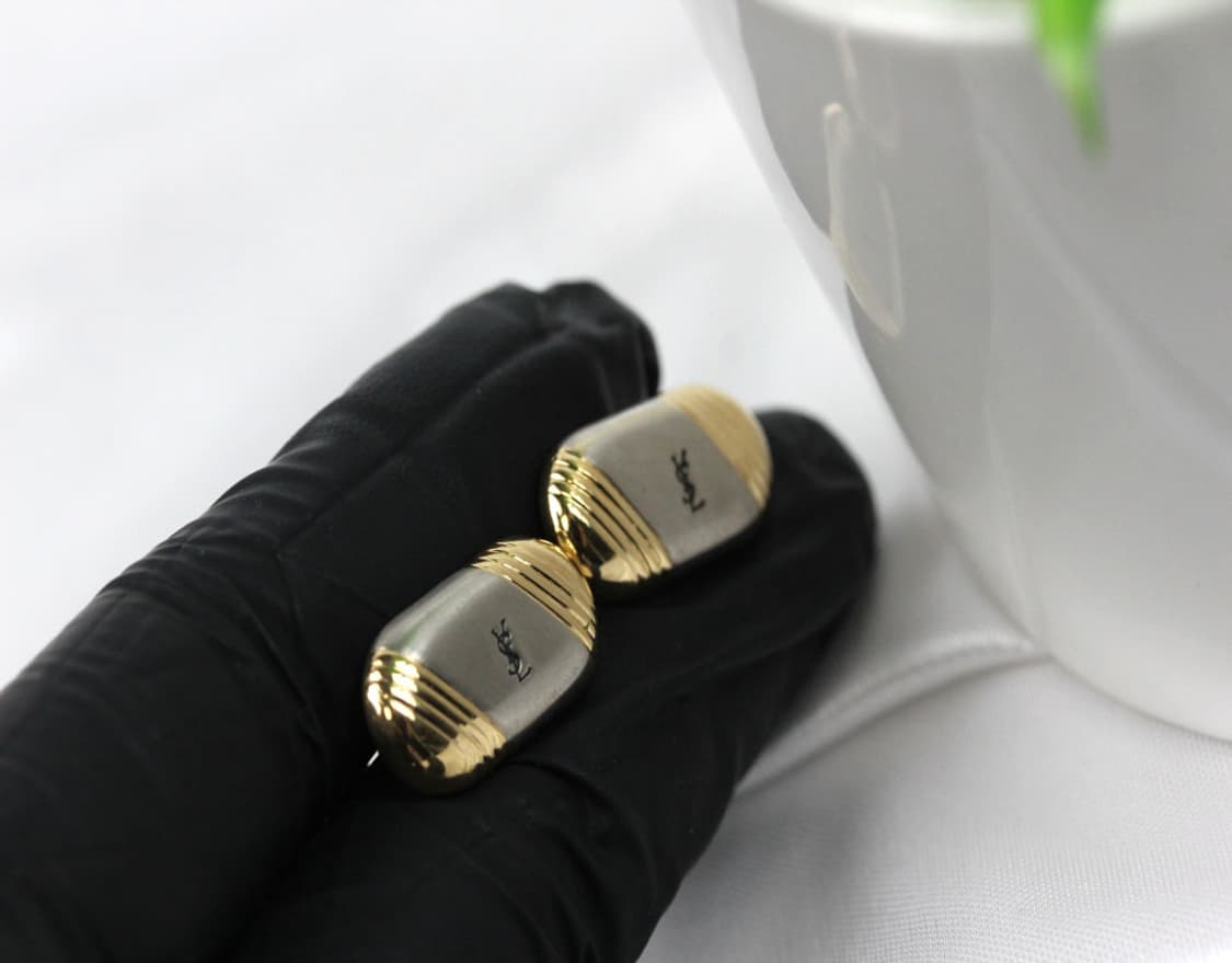 입생로랑 B+등급 남자 명품 커프스 빈티지 상품이미지4