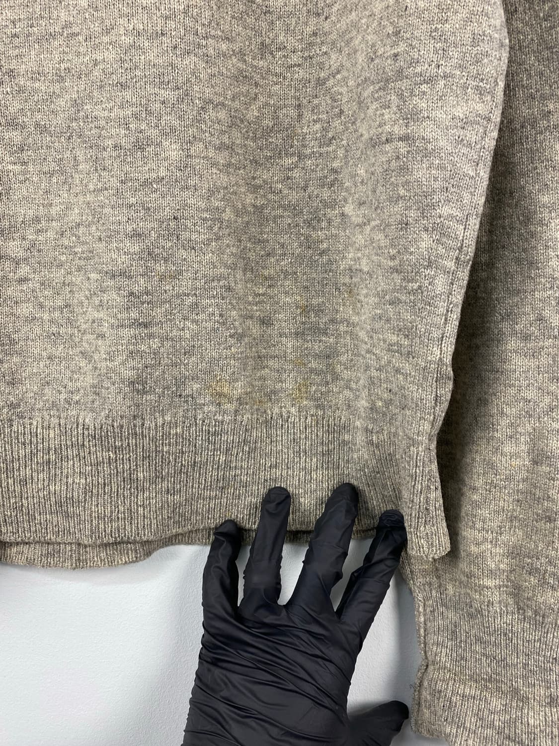 버버리 램스울 오트밀 니트 스웨터 38 <550> 상품이미지9