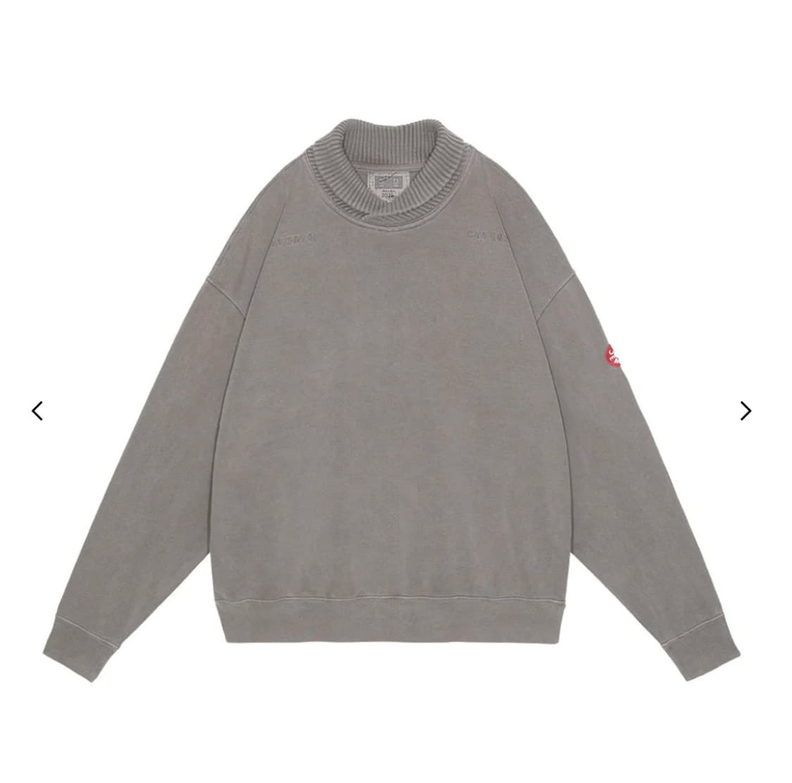 [XL] 카브엠트 스웨터 오버다이 오버랩 라이트 크루넥 상품이미지4