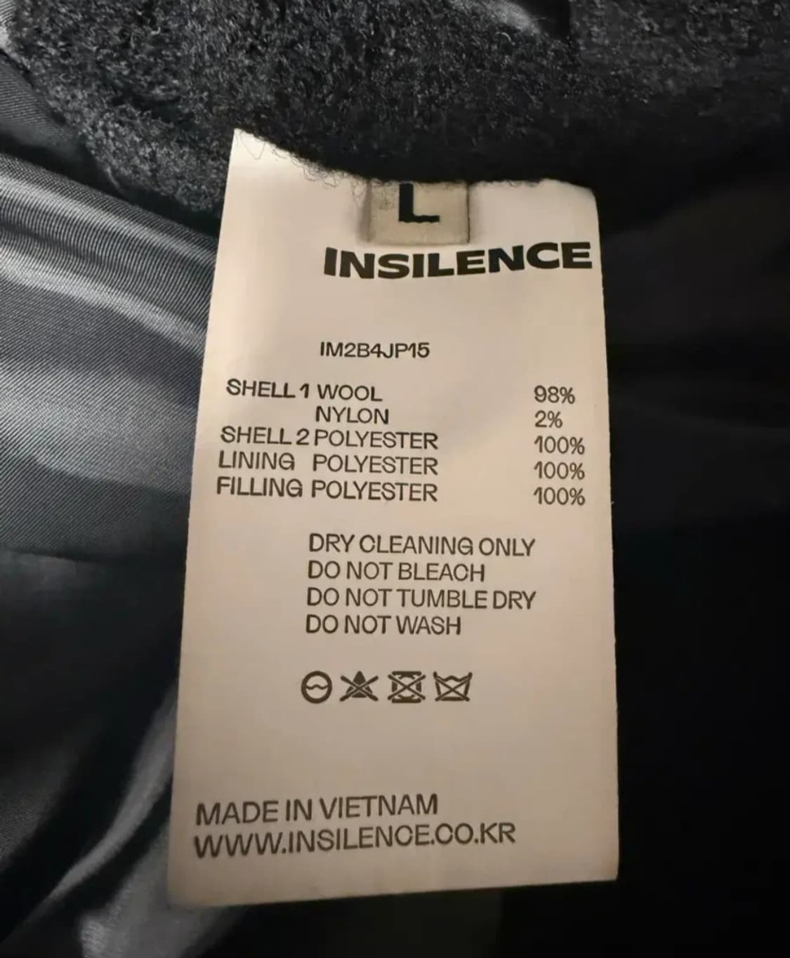 인사일런스 헤비 울 붐버 자켓 상품이미지3