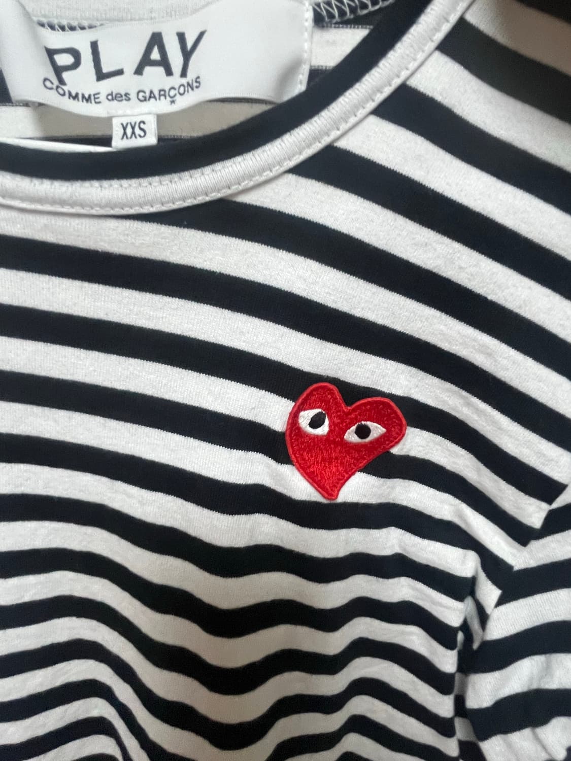 꼼데가르송 스트라이프 롱슬리브 XXS 상품이미지1