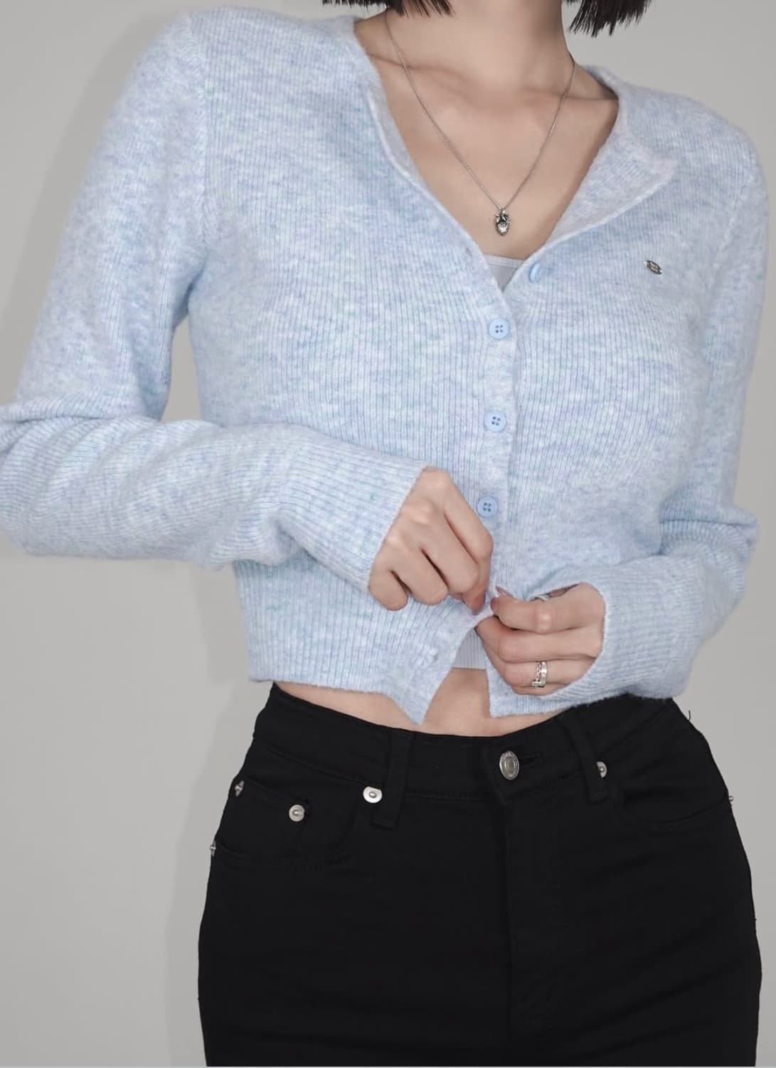 페일제이드 24FW 울가디건 블랙 상품이미지1