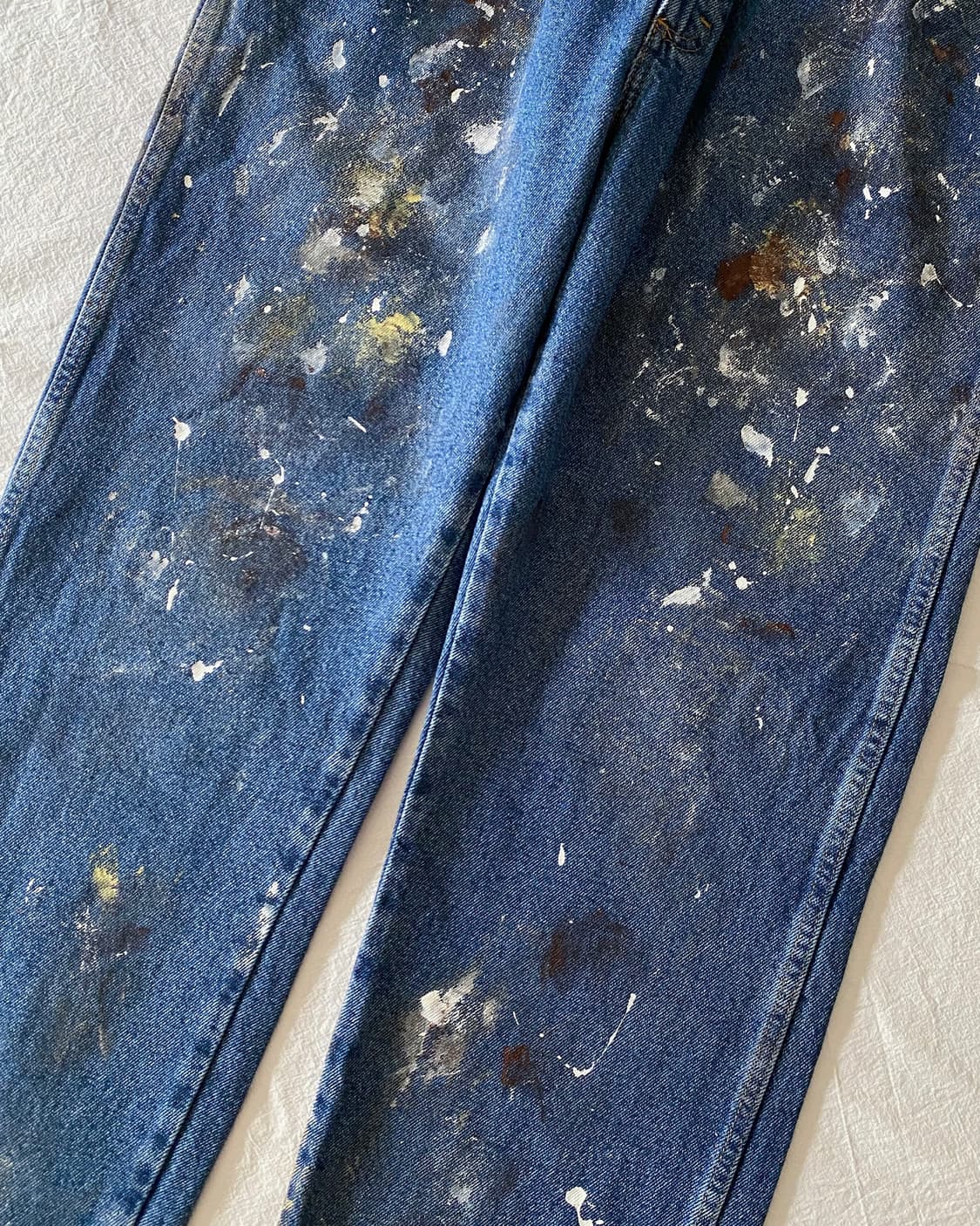 랭글러 페인팅 데님 팬츠 상품이미지5