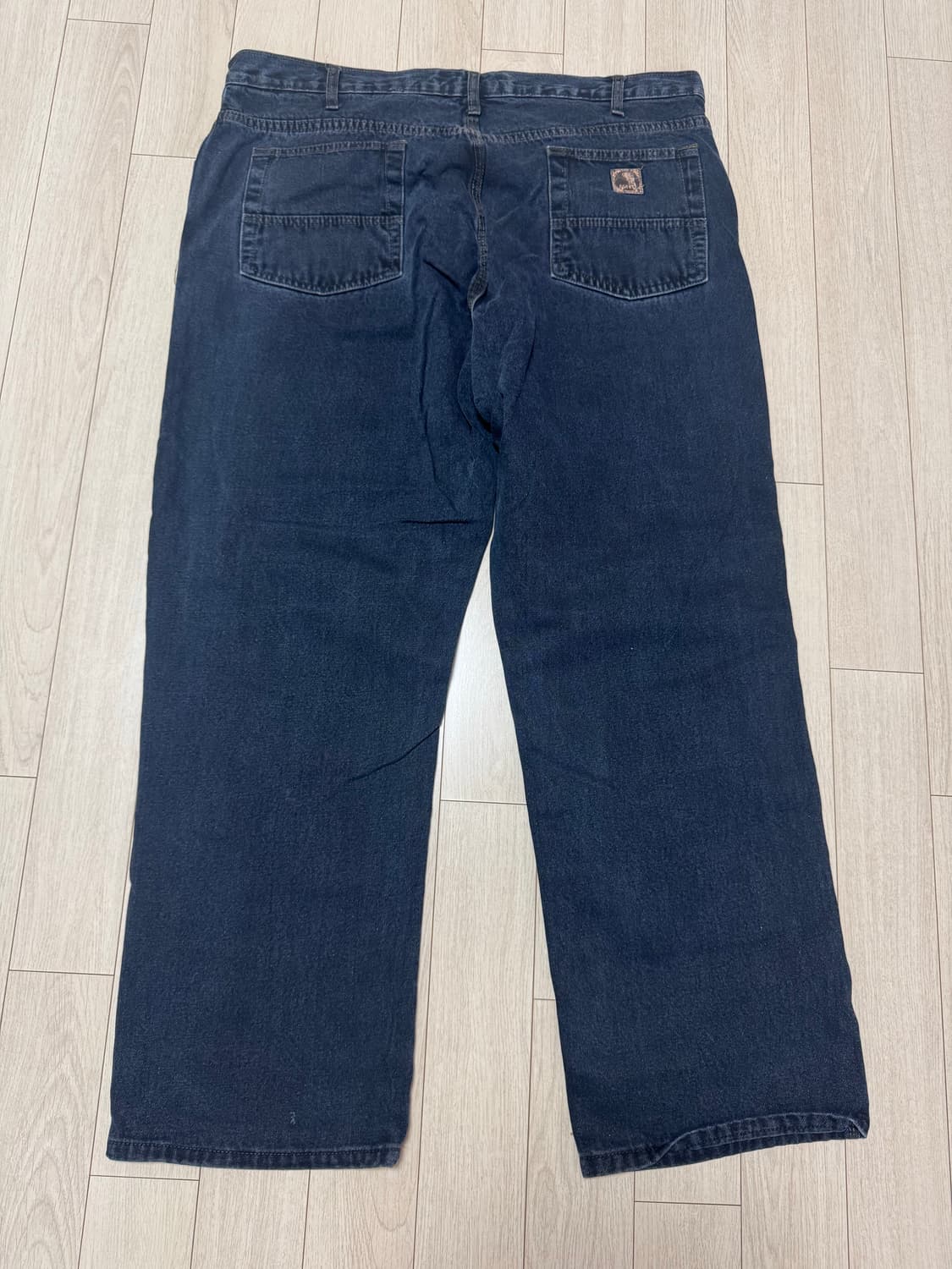 Berne 빈티지 흑청 더블니 팬츠  상품이미지6