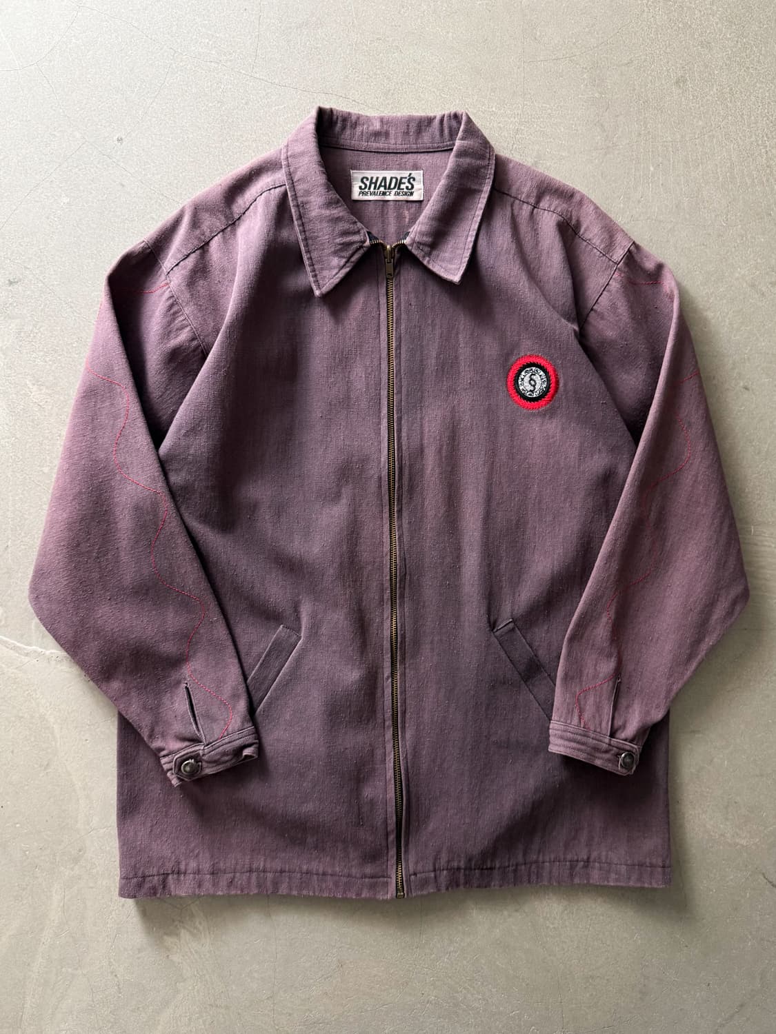 Vintage Faded Shades Zip-Up Work Jacket 상품이미지3