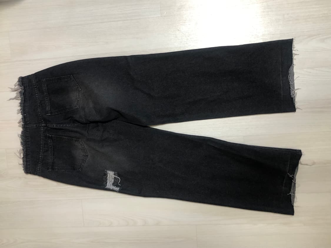 (한소희 착용) 그레이 찢청 데님 상품이미지3