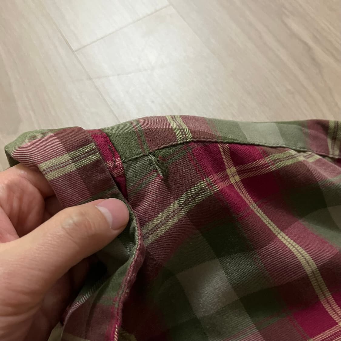 [L] 90s 빈티지 올드 스투시 체크 셔츠 상품이미지3