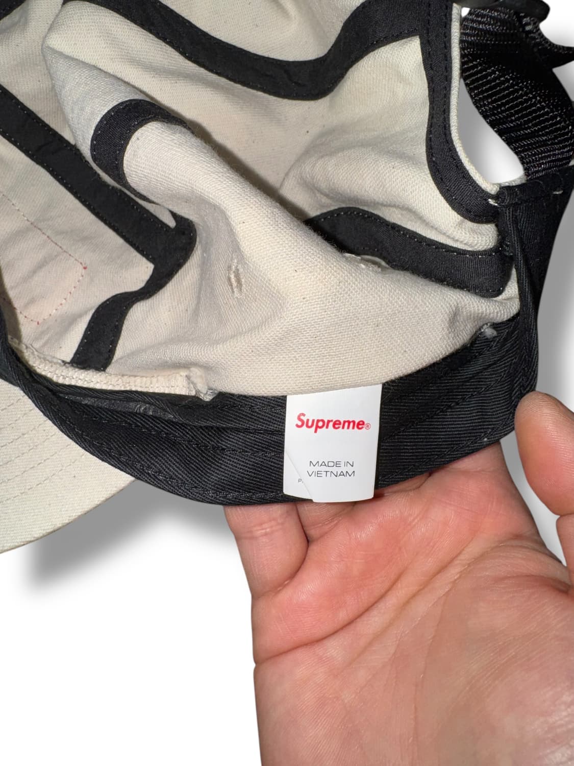 슈프림 레이저드 데님 캠프캡 화이트  상품이미지6