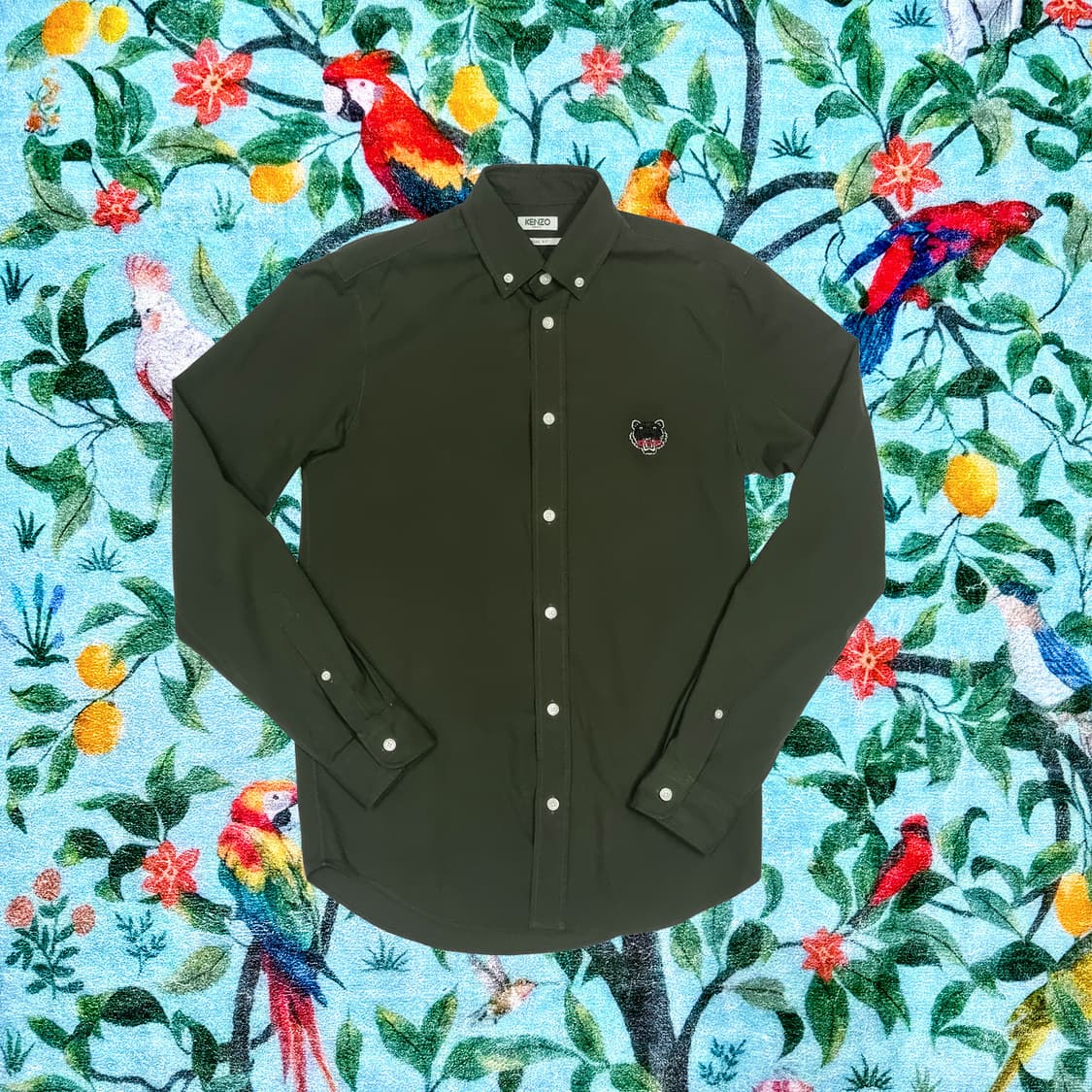 겐조 * 타이거 크레스트 셔츠 * 올리브 * XS 상품이미지1