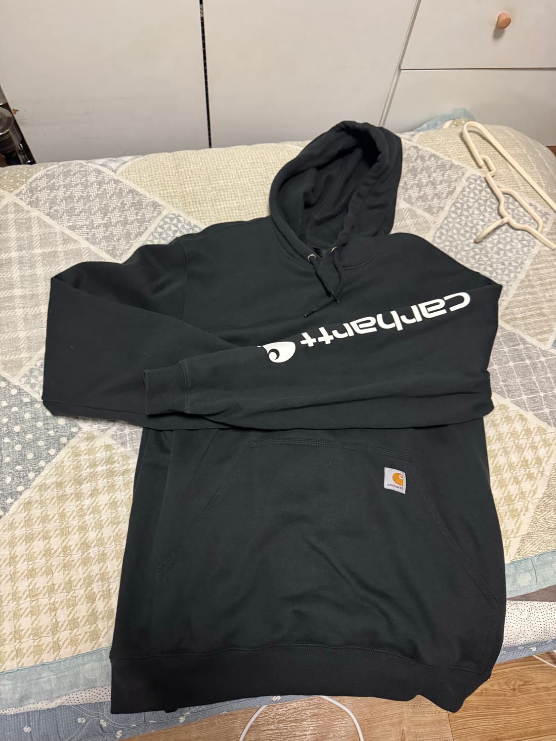 <새것>[L] 칼하트 후드티 검정 상품이미지5