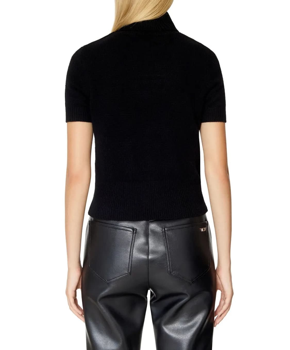 디젤 마가렛 컷아웃 로고 반팔 니트 아이보리 S 미개봉 새제품 상품이미지3