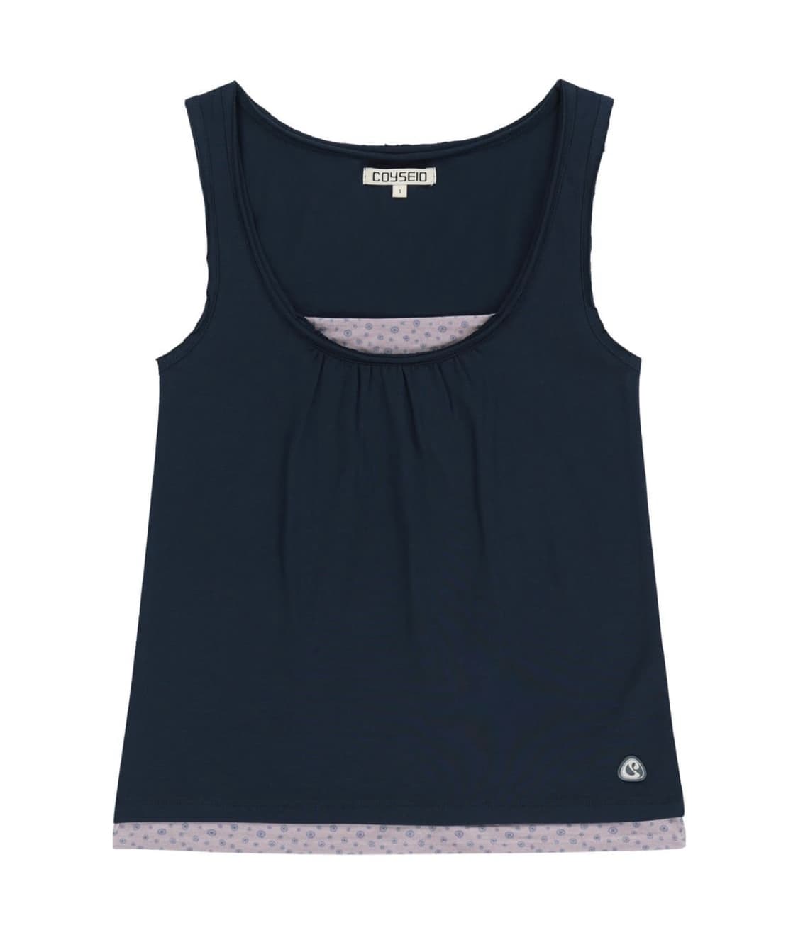 새상품) 코이세이오 두두 레이어드 슬리브리스 네이비 상품이미지1