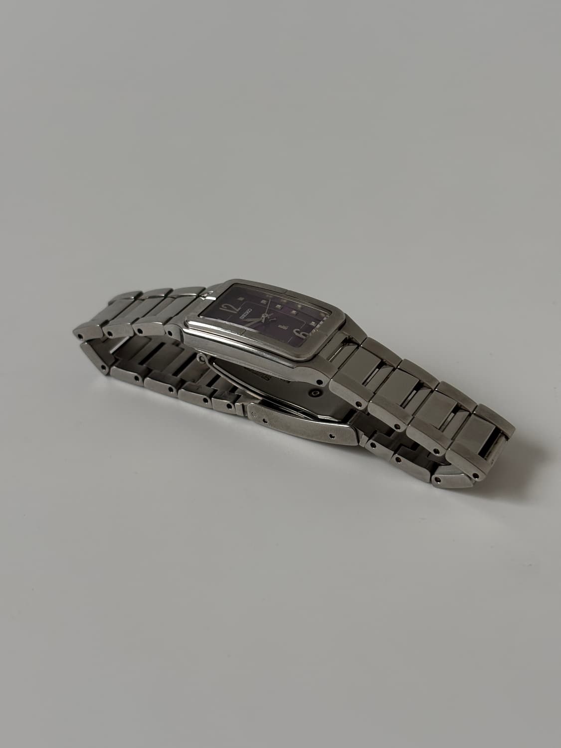 2000s Lukia Purple Silver Square Quartz 상품이미지6