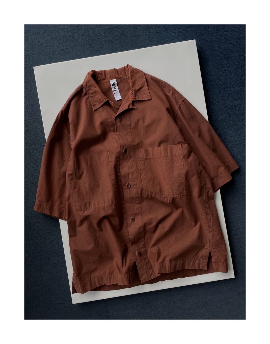 GARMENT DYE BASIC POPLIN SHIRT 상품이미지1