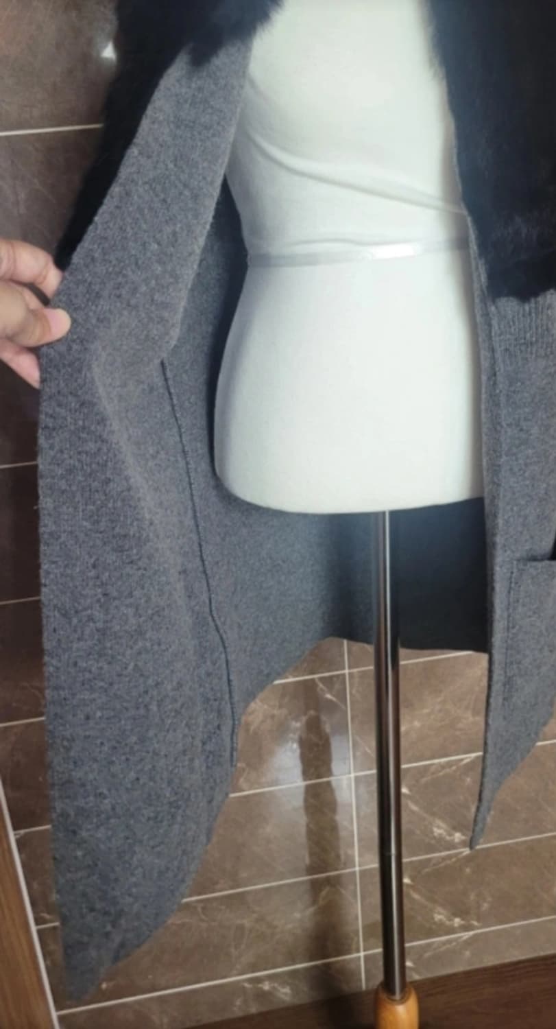 👠여성55-66사이즈👠 토끼털 니트조끼 상품이미지8