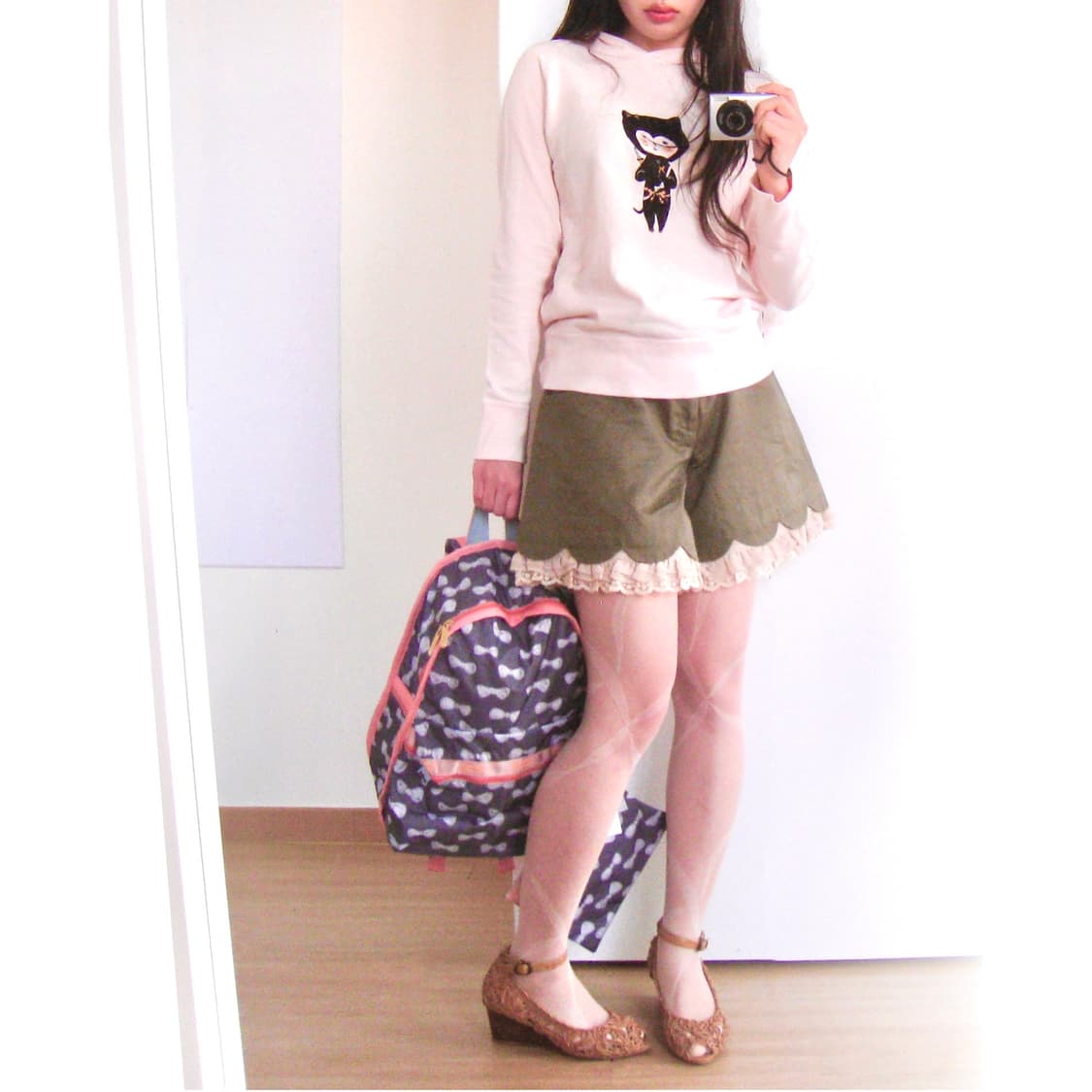 Japanese Designer 올리브 레이스 팬츠♥  상품이미지2