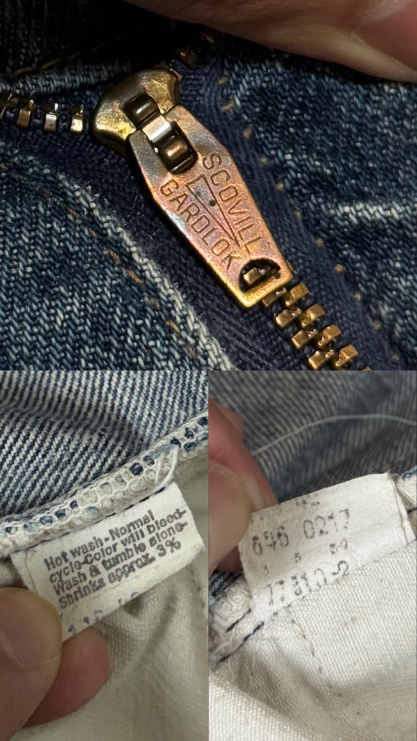 80's USA Made 빈티지 리바이스 646 벨바텀 부츠컷 오렌지탭 상품이미지9