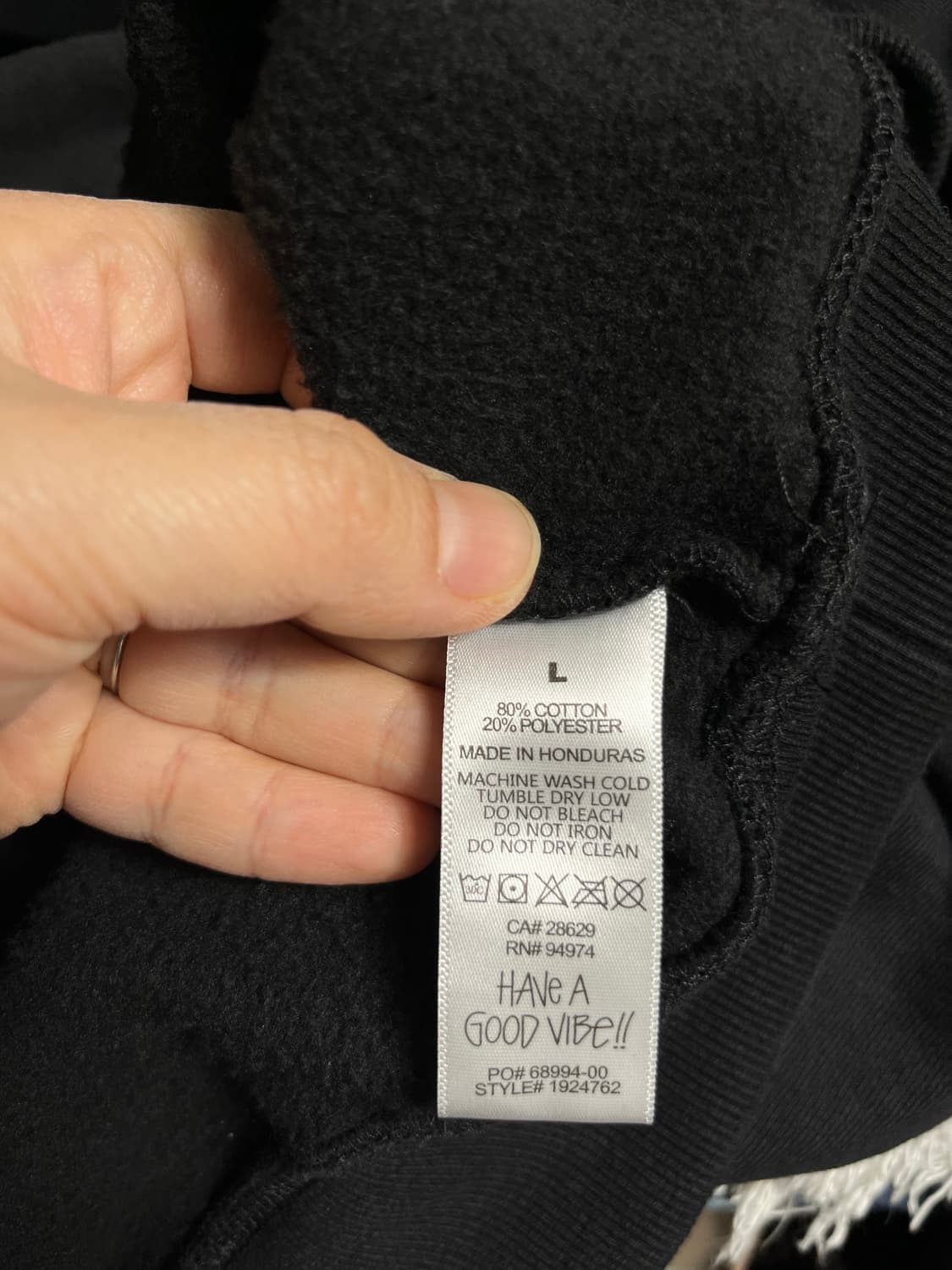 스투시 크라운 후드티 블랙 L 상품이미지4