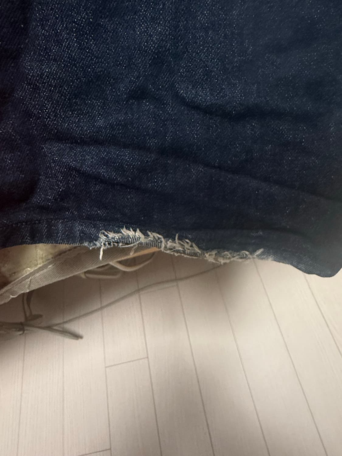 해칭룸 와이드 커브진 워시드 인디고 3 상품이미지4