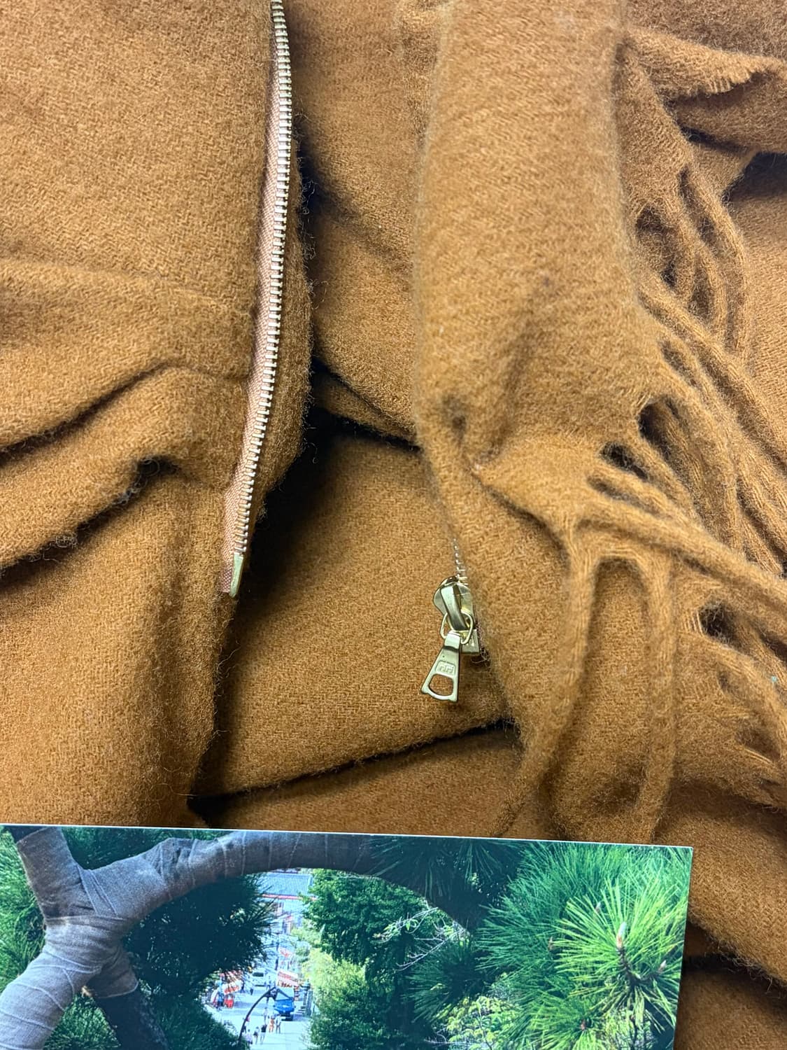 [OS] BLESS N70 Drape muffler 러스트 브라운 상품이미지2