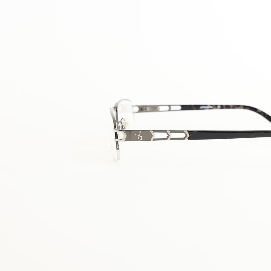 올드올즈 데드스탁 빈티지 스퀘어 투 브릿지 그레이 반무테 메탈 안경 상품이미지5